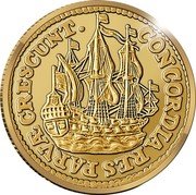 Netherlands 6 Stuivers (Scheepjesschelling) Restrike 2021 Proof CONCORDIA RES PARVÆ CRESCUNT. coin obverse Netherlands 6 Stuivers (Scheepjesschelling) Restrike 2021 Proof CONCORDIA RES PARVÆ CRESCUNT. coin obverse