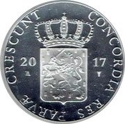 Netherlands 1 Ducat Zeeland 2017 CONCORDIA RES PARVÆ CRESCUNT 20 17 coin obverse Netherlands 1 Ducat Zeeland 2017 CONCORDIA RES PARVÆ CRESCUNT 20 17 coin obverse