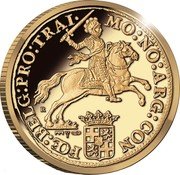 Netherlands 1 Ducaton (Silver Rider 1761 Restrike) MO NO ARG CON FOE BELG PRO TRAI coin obverse Netherlands 1 Ducaton (Silver Rider 1761 Restrike) MO NO ARG CON FOE BELG PRO TRAI coin obverse