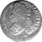 Netherlands 1 Duit 1715 Spanish Netherlands CAROLVS VI D G ROM IMP HISP REX coin obverse