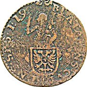 Netherlands 1 Duit Nov ima gvm ND (1602-1605) BEA GNS C DNS SPS E coin obverse Netherlands 1 Duit Nov ima gvm ND (1602-1605) BEA GNS C DNS SPS E coin obverse