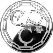 Netherlands ECU Charlemagne 1988 MCMLXXXVIII, Proof X# 12 ECU VNVS FORTIS EST coin reverse Netherlands ECU Charlemagne 1988 MCMLXXXVIII, Proof X# 12 ECU VNVS FORTIS EST coin reverse