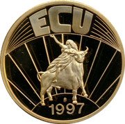 Netherlands ECU Joop den Uyl 1997 ECU G 1997 coin reverse