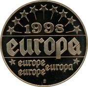 Netherlands 1 ECU (Wim Kok) 1998 EUROPAE EUROPE EUROPA EUROPE coin reverse Netherlands 1 ECU (Wim Kok) 1998 EUROPAE EUROPE EUROPA EUROPE coin reverse