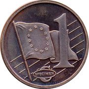 Estonia 1 Euro Cent Euro Coinage 1 SPECIMEN coin reverse