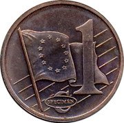 Slovakia 1 Euro cent Republic 1 SPECIMEN coin reverse Slovakia 1 Euro cent Republic 1 SPECIMEN coin reverse