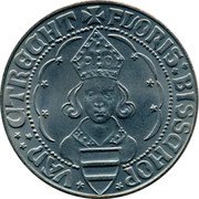 Netherlands 1 Groot Bunschoten 1983 VAN UTRECHT FUORIS BISSDHOP coin reverse