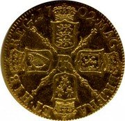 UK 1 Guinea (Anne Pattern) KM# Pn33 MAG BRI FR ET HIB REG17 02 AR coin reverse UK 1 Guinea (Anne Pattern) KM# Pn33 MAG BRI FR ET HIB REG17 02 AR coin reverse