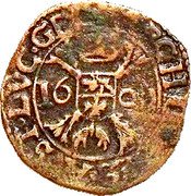 Netherlands 1 Oord (Albert & Isabella Roermond) ARCHIDVCES AVS DVC GEL coin reverse Netherlands 1 Oord (Albert & Isabella Roermond) ARCHIDVCES AVS DVC GEL coin reverse