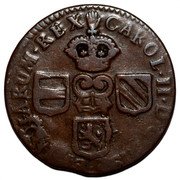 Netherlands 1 Oord (Carlos II) CAROL II D G HISP ET INDIARVM REX coin obverse Netherlands 1 Oord (Carlos II) CAROL II D G HISP ET INDIARVM REX coin obverse