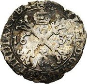 Netherlands 1 Patard (Felipe IV) PHIL IIII D G HISPAN Z INDIAR REX coin obverse