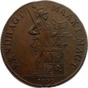 Netherlands 1 Rijksdaalder Louis Napoleon Pattern 1809  KM# Pn18 EENDRACHT MAAKT MAGT 1809 coin reverse Netherlands 1 Rijksdaalder Louis Napoleon Pattern 1809  KM# Pn18 EENDRACHT MAAKT MAGT 1809 coin reverse