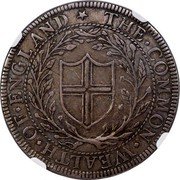 UK 1 Shilling Commonwealth of England Pattern 1651  THE ∙ COMMON ∙ WEALTH ∙ OF ∙ ENGLAND coin obverse UK 1 Shilling Commonwealth of England Pattern 1651  THE ∙ COMMON ∙ WEALTH ∙ OF ∙ ENGLAND coin obverse