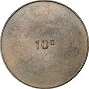 Malta 10 Cents (Planchet Trial) 10 C coin reverse Malta 10 Cents (Planchet Trial) 10 C coin reverse