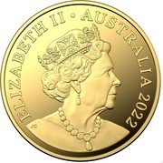 Australia 10 Dollars Australian Dinosaurs - Timimus 2022 C ELIZABETH II AUSTRALIA 2022 JC coin obverse Australia 10 Dollars Australian Dinosaurs - Timimus 2022 C ELIZABETH II AUSTRALIA 2022 JC coin obverse
