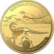 Australia 10 Dollars Australian Dinosaurs - Timimus 2022 C 10 DOLLARS AWB C AUSTRALOVENATOR DINOSAURUS DOWNUNDER coin reverse Australia 10 Dollars Australian Dinosaurs - Timimus 2022 C 10 DOLLARS AWB C AUSTRALOVENATOR DINOSAURUS DOWNUNDER coin reverse