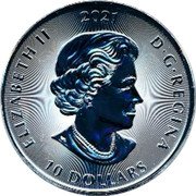 Canada 10 Dollars 10 Dollars Elizabeth II Werewolf 2021 ELIZABETH II D G REGINA 10 DOLLARS coin obverse Canada 10 Dollars 10 Dollars Elizabeth II Werewolf 2021 ELIZABETH II D G REGINA 10 DOLLARS coin obverse