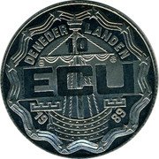 Netherlands 10 ecu (Chr. & Const. Huygens) X# 17.1 DE NEDER - LANDEN 10 ECU 1989 coin obverse Netherlands 10 ecu (Chr. & Const. Huygens) X# 17.1 DE NEDER - LANDEN 10 ECU 1989 coin obverse