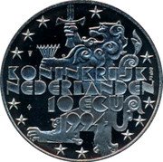 Netherlands 10 ecu F. D. Roosevelt 1994 X# 82 KONINKRIJK DER NEDERLANDEN 10 ECU 1994 coin obverse Netherlands 10 ecu F. D. Roosevelt 1994 X# 82 KONINKRIJK DER NEDERLANDEN 10 ECU 1994 coin obverse