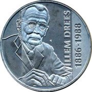 Netherlands 10 Ecu (Willem Drees) WILLEM DREES 1886-1988 coin reverse