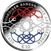 Netherlands 10 Euro 50th Birthday of King Willem-Alexander - Netherlands coloured 2017 ☤ + ★Sails Proof VERTEGENWOORDIGEN SAMENBINDEN AANMOEDIGEN € 10 2017 coin reverse Netherlands 10 Euro 50th Birthday of King Willem-Alexander - Netherlands coloured 2017 ☤ + ★Sails Proof VERTEGENWOORDIGEN SAMENBINDEN AANMOEDIGEN € 10 2017 coin reverse