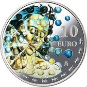 Spain 10 Euro (Salvador Dali - Colored) 10 EURO M coin reverse Spain 10 Euro (Salvador Dali - Colored) 10 EURO M coin reverse