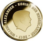 Netherlands 10 Euro (Willem-Alexander Johan Cruijff) WILLEM-ALEXANDER KONING DER NEDERLANDEN 2017 coin obverse Netherlands 10 Euro (Willem-Alexander Johan Cruijff) WILLEM-ALEXANDER KONING DER NEDERLANDEN 2017 coin obverse