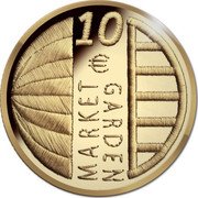 Netherlands 10 Euro Willem-Alexander Market Garden 2019  Proof MARKET GARDEN 10 € coin reverse