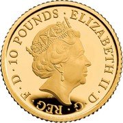 UK 10 Pounds Elizabeth II - Britannia 2016  Proof ELIZABETH II D G REG F D10 POUNDS J.C coin obverse UK 10 Pounds Elizabeth II - Britannia 2016  Proof ELIZABETH II D G REG F D10 POUNDS J.C coin obverse
