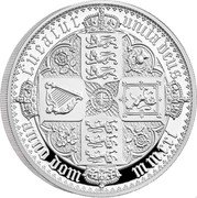 UK 10 Pounds (Gothic Crown Quartered Arms) TUEATUR UNITA DEUS ANNO DOM MMXXI coin reverse UK 10 Pounds (Gothic Crown Quartered Arms) TUEATUR UNITA DEUS ANNO DOM MMXXI coin reverse