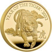 UK 1000 Pounds (Year of The Tiger) D.L YEAR OF THE TIGER 2022 coin reverse UK 1000 Pounds (Year of The Tiger) D.L YEAR OF THE TIGER 2022 coin reverse