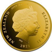 New Zealand 150 Dollars (Kiwi) $150 BROWN KIWI - APTERIX MANTELLI coin reverse