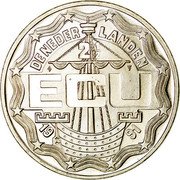 Netherlands 2 1/2 ECU Arnhem 1991 X# 39 DE NEDER - LANDEN 2 1/2 ECU 1991 coin obverse Netherlands 2 1/2 ECU Arnhem 1991 X# 39 DE NEDER - LANDEN 2 1/2 ECU 1991 coin obverse