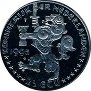 Netherlands 2 1/2 ecu (Grotius) X# 85 1995 2 1/2 ECU KONINKRIJK DER NEDERLANDEN coin obverse Netherlands 2 1/2 ecu (Grotius) X# 85 1995 2 1/2 ECU KONINKRIJK DER NEDERLANDEN coin obverse