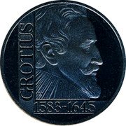 Netherlands 2 1/2 ecu (Grotius) X# 85 GROTIUS 1583- 1645 coin reverse Netherlands 2 1/2 ecu (Grotius) X# 85 GROTIUS 1583- 1645 coin reverse