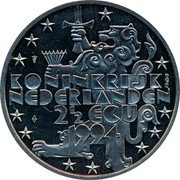 Netherlands 2 1/2 ecu (Roosevelt) X# 81 KONINKRIJK DER NEDERLANDEN 2 1/2 ECU 1994 coin obverse Netherlands 2 1/2 ecu (Roosevelt) X# 81 KONINKRIJK DER NEDERLANDEN 2 1/2 ECU 1994 coin obverse
