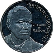 Netherlands 2 1/2 ecu (Roosevelt) X# 81 FRANKLIN ROOSEVELT CHAMPION OF FREEDOM coin reverse Netherlands 2 1/2 ecu (Roosevelt) X# 81 FRANKLIN ROOSEVELT CHAMPION OF FREEDOM coin reverse