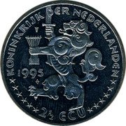 Netherlands 2 1/2 ecu Wilhelmina. 50th Anniversary Liberation WWII 1995 X# 89 1995 2 1/2 ECU KONINKRIJK DER NEDERLANDEN coin obverse Netherlands 2 1/2 ecu Wilhelmina. 50th Anniversary Liberation WWII 1995 X# 89 1995 2 1/2 ECU KONINKRIJK DER NEDERLANDEN coin obverse