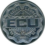 Netherlands 2 1/2 ecu (Willem I. Frederik) X# 47 DE NEDER - LANDEN 2 1/2 ECU 1992 coin obverse