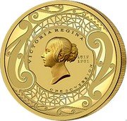 New Zealand 2 Dollars (Queen Victoria 200 Years One Sovereign) 1819 - 1901 VICTORIA REGINA ONE SOVEREIGN coin reverse New Zealand 2 Dollars (Queen Victoria 200 Years One Sovereign) 1819 - 1901 VICTORIA REGINA ONE SOVEREIGN coin reverse