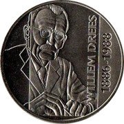 Netherlands 2 1/2 ECU 10th Deathanniversary 3rd Minister-President Willem Drees 1998 ☤ b+a WILLEM DREES 1886-1988 coin reverse Netherlands 2 1/2 ECU 10th Deathanniversary 3rd Minister-President Willem Drees 1998 ☤ b+a WILLEM DREES 1886-1988 coin reverse
