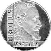 Netherlands 2 1/2 ECU Grotius 1995 X# 85a GROTIUS 1583- 1645 coin reverse