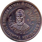 Slovakia 2 Euro Cent Ludovit 2003 PRUEBA TRIAL ESSAI SLOVENSKA REPUBLIKA LUDOVIT 2003 coin obverse Slovakia 2 Euro Cent Ludovit 2003 PRUEBA TRIAL ESSAI SLOVENSKA REPUBLIKA LUDOVIT 2003 coin obverse