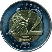 Estonia 2 Euro Prueba 2003 2 SPECIMEN coin reverse Estonia 2 Euro Prueba 2003 2 SPECIMEN coin reverse