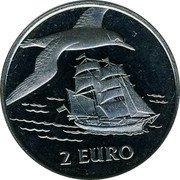 Netherlands 2 Euro Sail Den Helder - Brik / Jan van Gent) 1997 2 EURO coin reverse