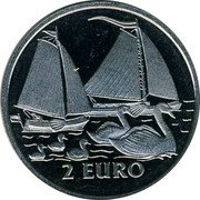 Netherlands 2 Euro Sail Den Helder - Inland Navigation 1997 2 EURO coin reverse