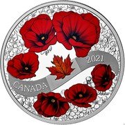 Canada 20 Dollars A Wreath of Remembrance (Lest We Forget) 2021 CANADA 2021 coin reverse Canada 20 Dollars A Wreath of Remembrance (Lest We Forget) 2021 CANADA 2021 coin reverse