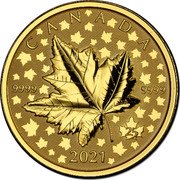 Canada 200 Dollars 25th Maple Leaf Celebration - Piedfort 2021 CANADA 2021 9999 9999 25 coin reverse Canada 200 Dollars 25th Maple Leaf Celebration - Piedfort 2021 CANADA 2021 9999 9999 25 coin reverse