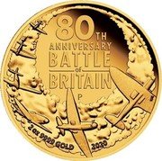 Australia 200 Dollars (80th Anniversary of the Battle of Britain) 80TH ANNIVERSARY BATTLE OF BRITAIN P 2OZ 9999 GOLD 2020 coin reverse Australia 200 Dollars (80th Anniversary of the Battle of Britain) 80TH ANNIVERSARY BATTLE OF BRITAIN P 2OZ 9999 GOLD 2020 coin reverse
