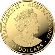 Australia 25 Dollars (Kangaroo Bounding) JC ELIZABETH II AUSTRALIA 2022 25 DOLLARS coin obverse Australia 25 Dollars (Kangaroo Bounding) JC ELIZABETH II AUSTRALIA 2022 25 DOLLARS coin obverse